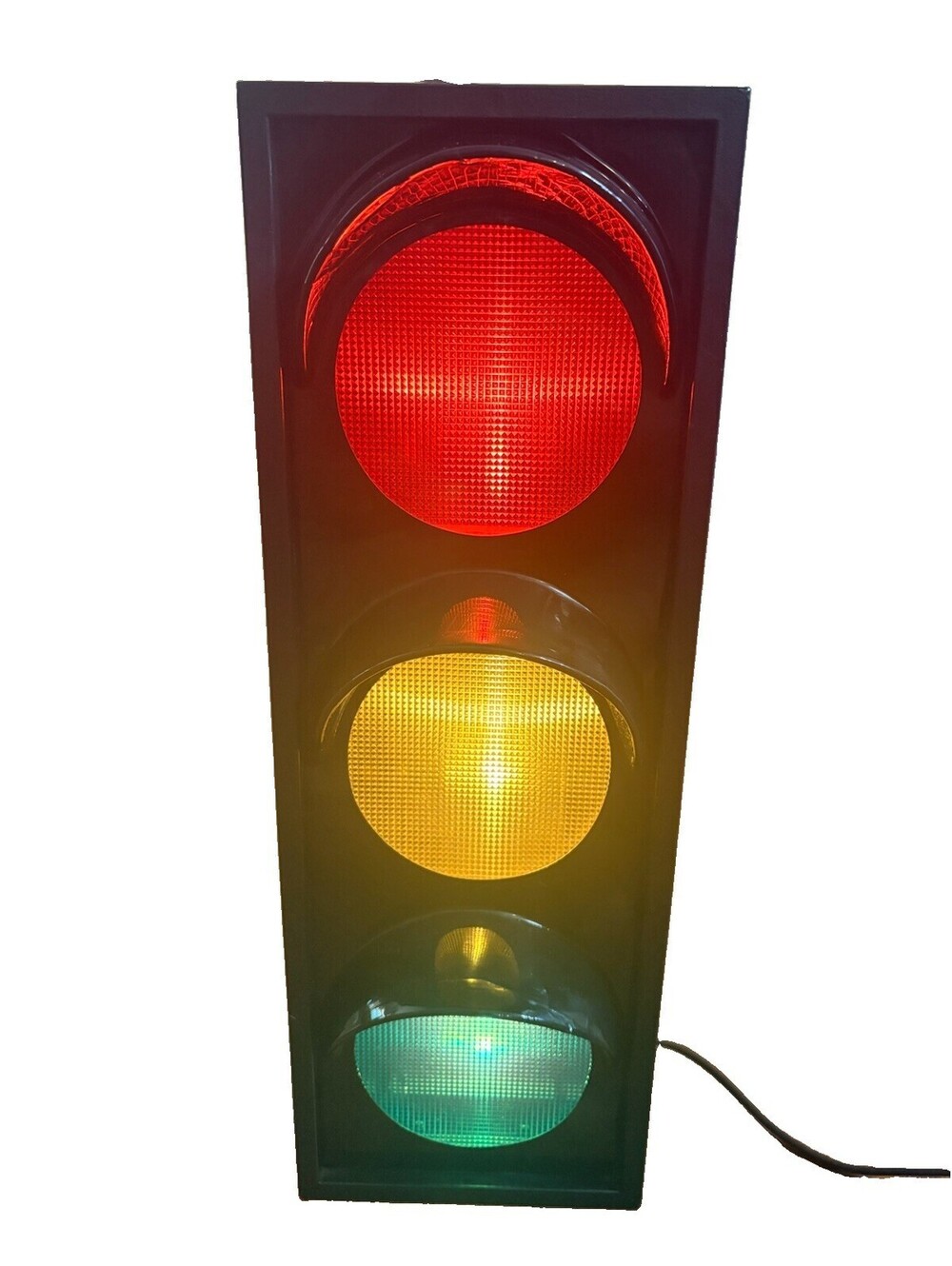 Vintage Lite F/X Traffic Lite Lamp 49007 Retro Stoplight Wall Decor Solid